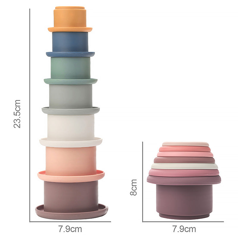 Silicone Stacking Cup Set