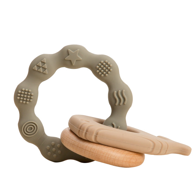 Silicone Wood Teether