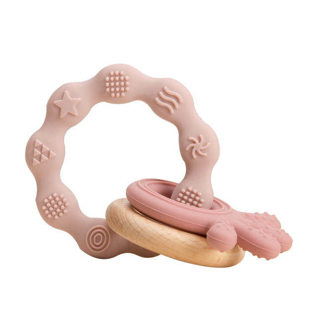 Silicone Wood Teether
