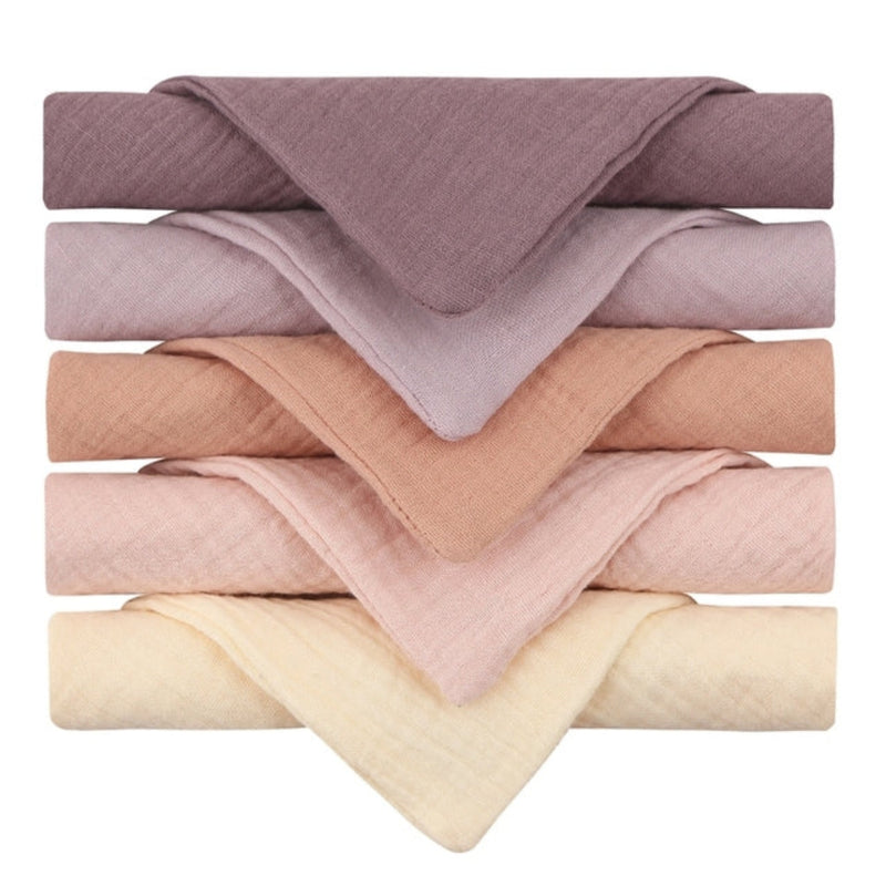 Muslin Burp Cloths (5pc)