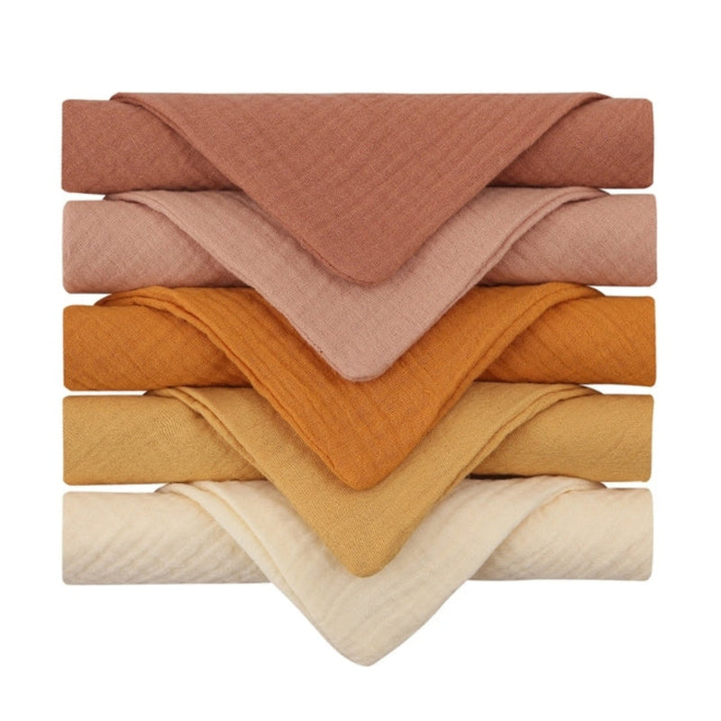 Muslin Burp Cloths (5pc)