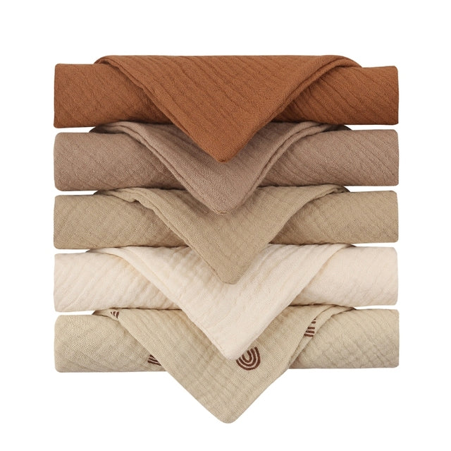 Muslin Burp Cloths (5pc)