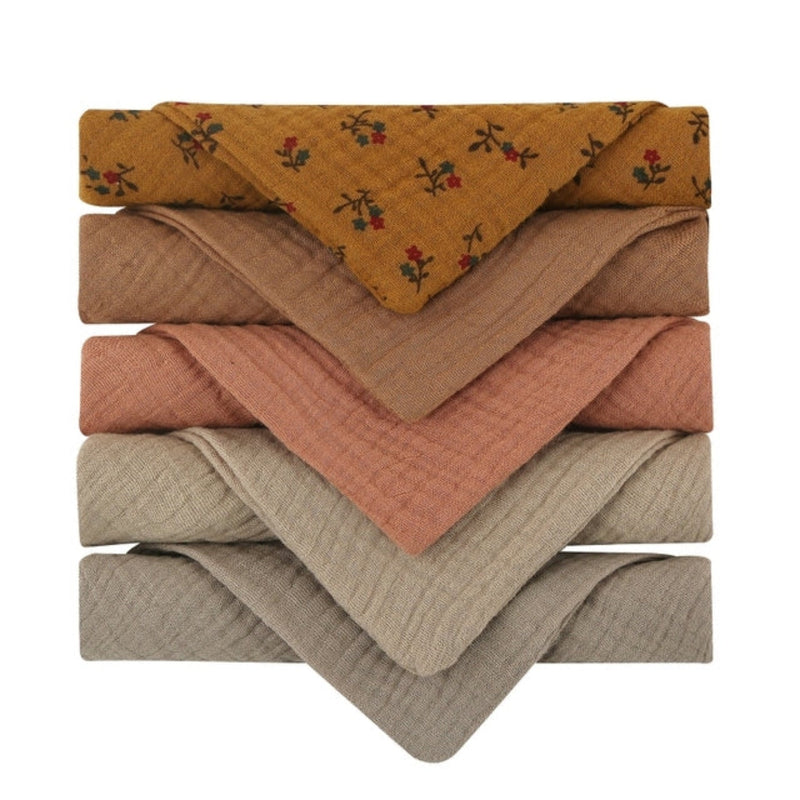 Muslin Burp Cloths (5pc)