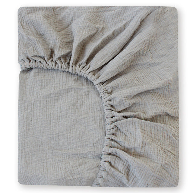 Pure Cotton Fitted Crib Sheet