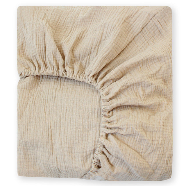 Pure Cotton Fitted Crib Sheet