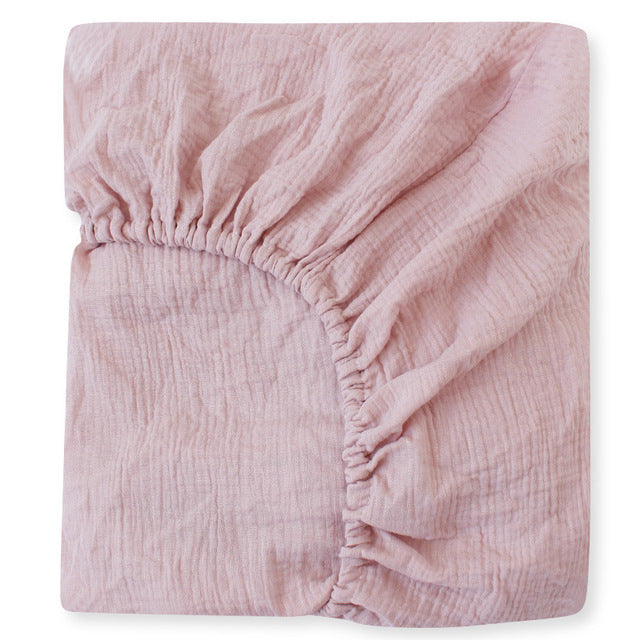 Pure Cotton Fitted Crib Sheet